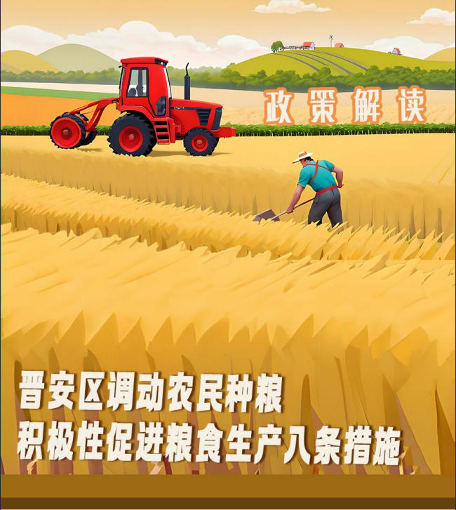 一图读懂：晋安区调动农民种粮积极性促进粮食生产八条措施